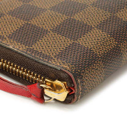 Exclusive Louis Vuitton Damier Ebene Clemence Wallet — Detail View