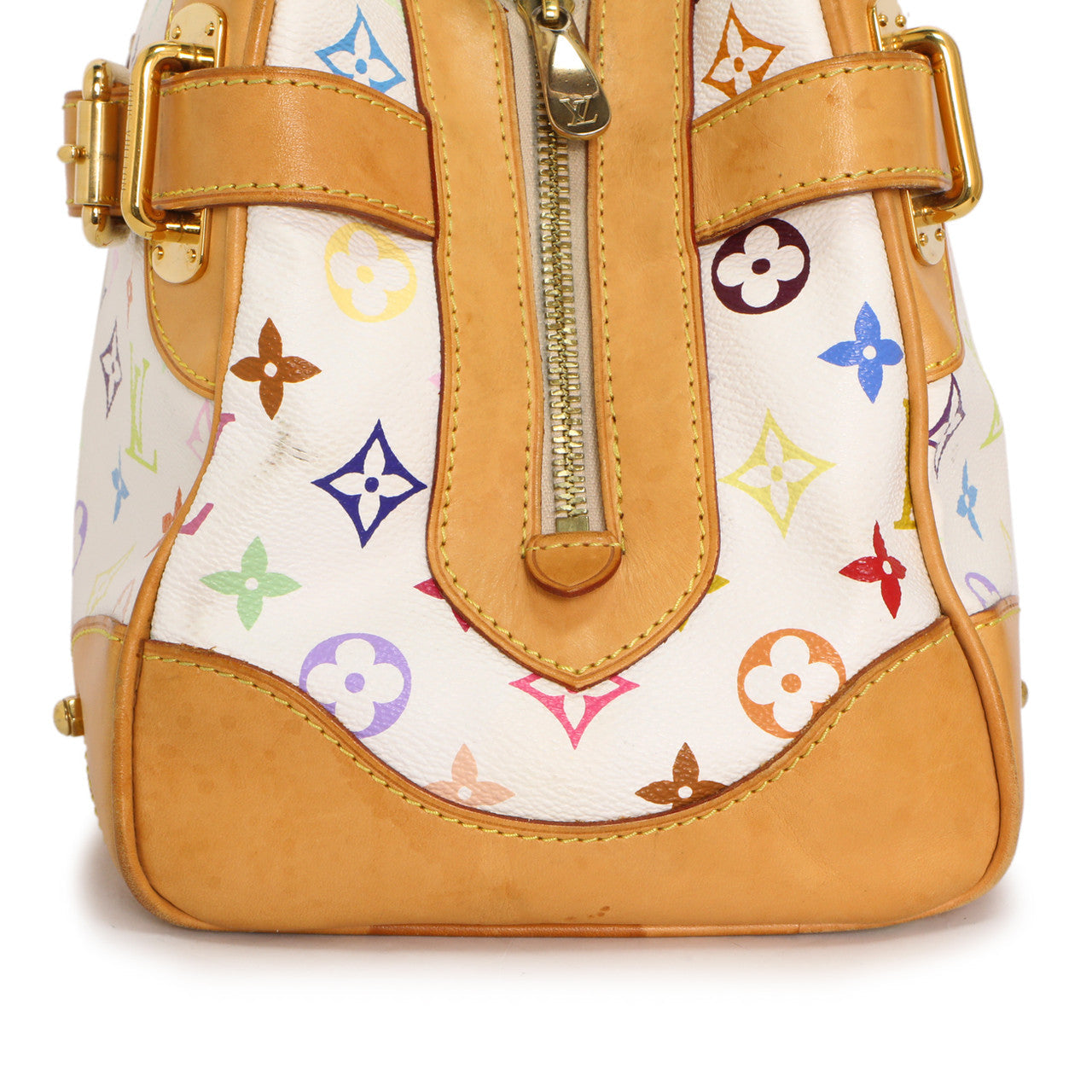 Exclusive Louis Vuitton White Multicolor Monogram Claudia — Alternate View 9