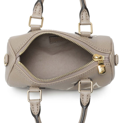 Exclusive Louis Vuitton Tourterelle Grey/Cream Empreinte Giant Monogram Nano Speedy — Alternate View 8