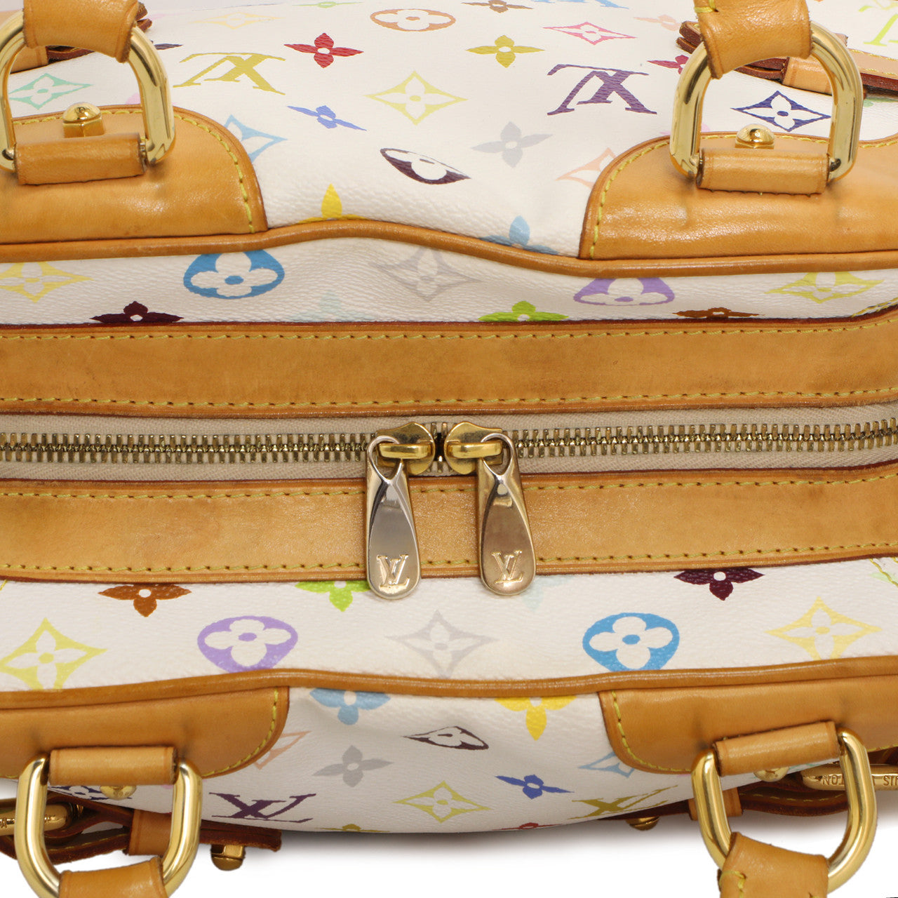Exclusive Louis Vuitton White Multicolor Monogram Claudia — Alternate View 13