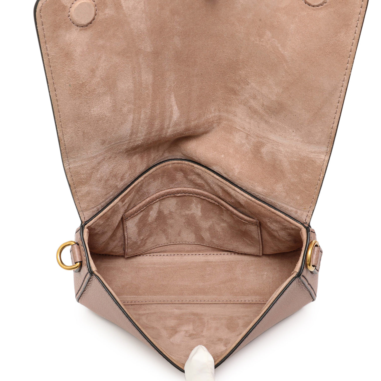 Exclusive Christian Dior Old Rose Calfskin J’adior Flap Bag — Top View
