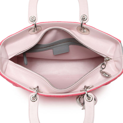 Exclusive Christian Dior Lambskin Cannage Tri Color Large Lady Dior — Alternate View 12