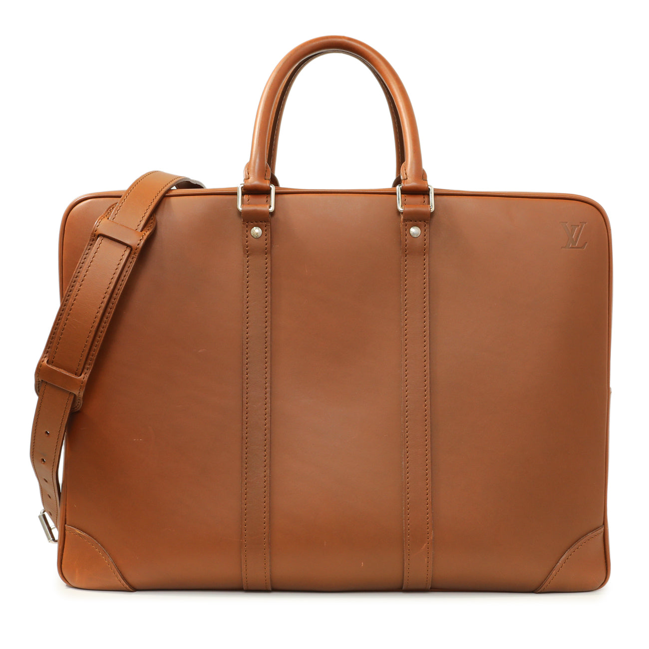 Exclusive Louis Vuitton Tobacco Nomade Porte-Documents Voyage — Front View