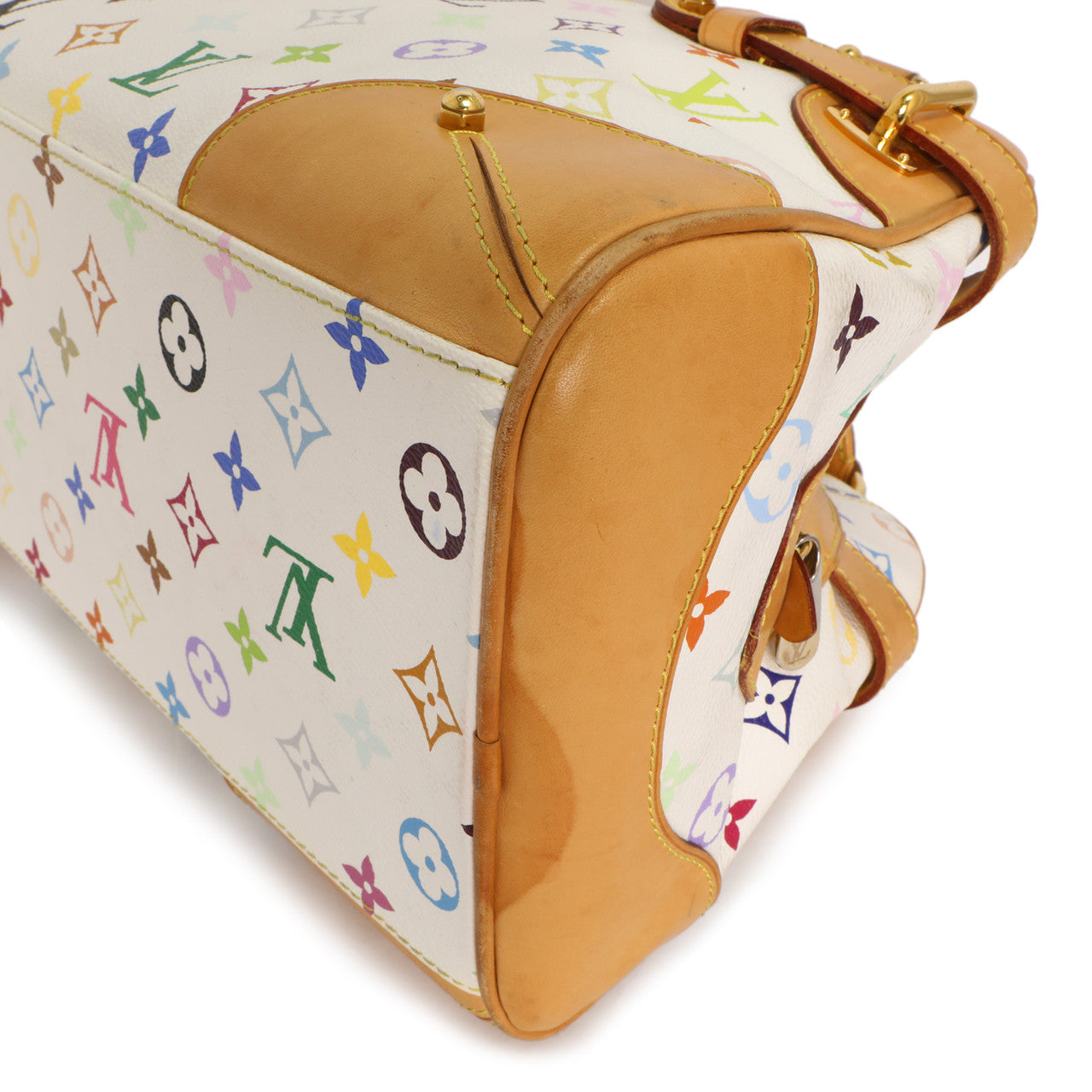 Exclusive Louis Vuitton White Multicolor Monogram Claudia — Alternate View 7
