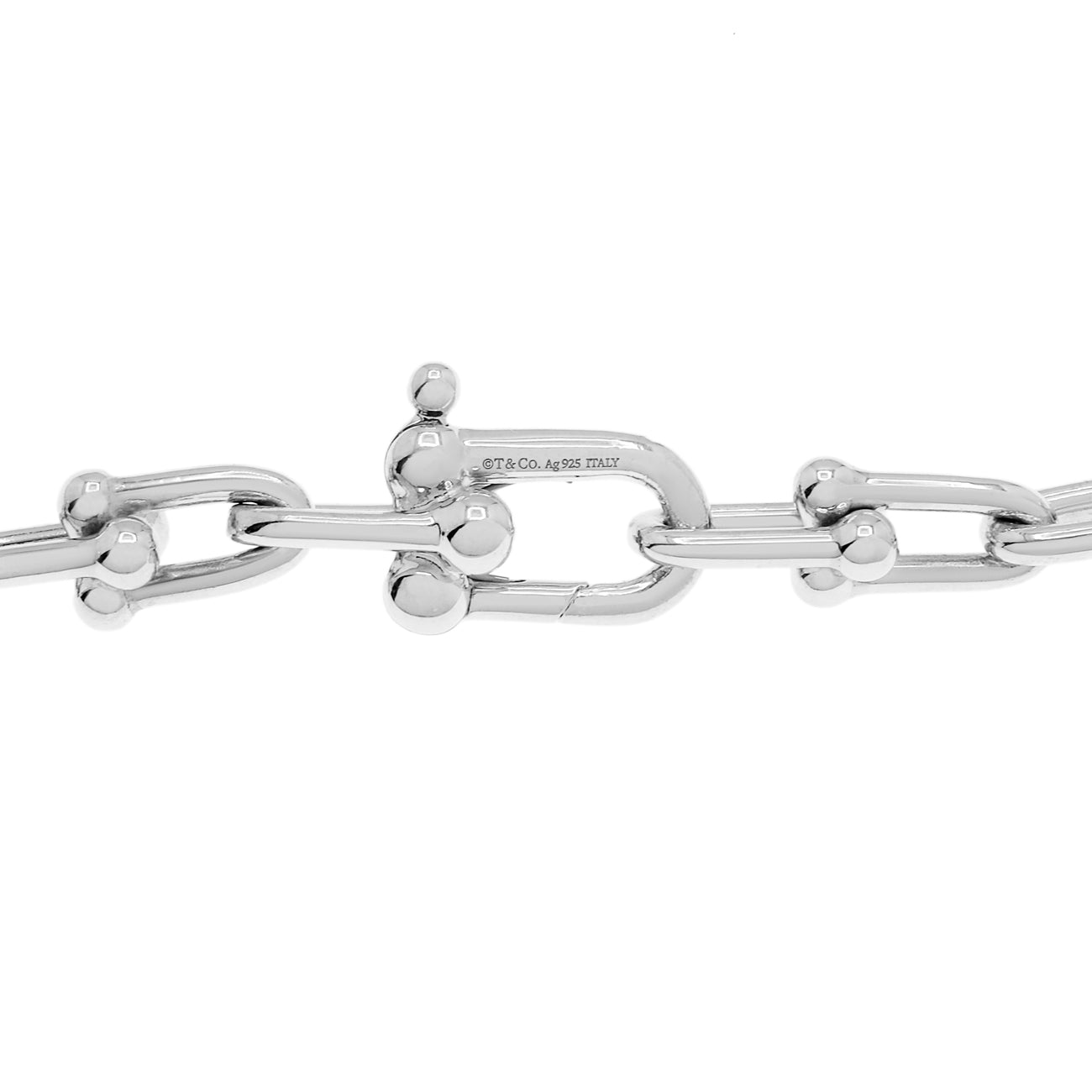 Exclusive Tiffany & Co. Sterling Silver HardWear Small Wrap Bracelet — Back View