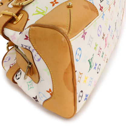 Exclusive Louis Vuitton White Multicolor Monogram Claudia — Top View