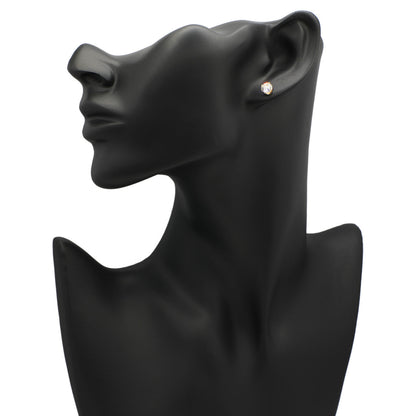 Exclusive 18K Yellow Gold 1.60 Carat Diamond Stud Earrings — Back View