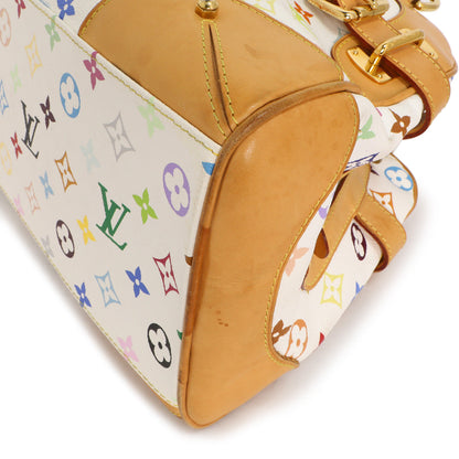 Exclusive Louis Vuitton White Multicolor Monogram Claudia — Detail View