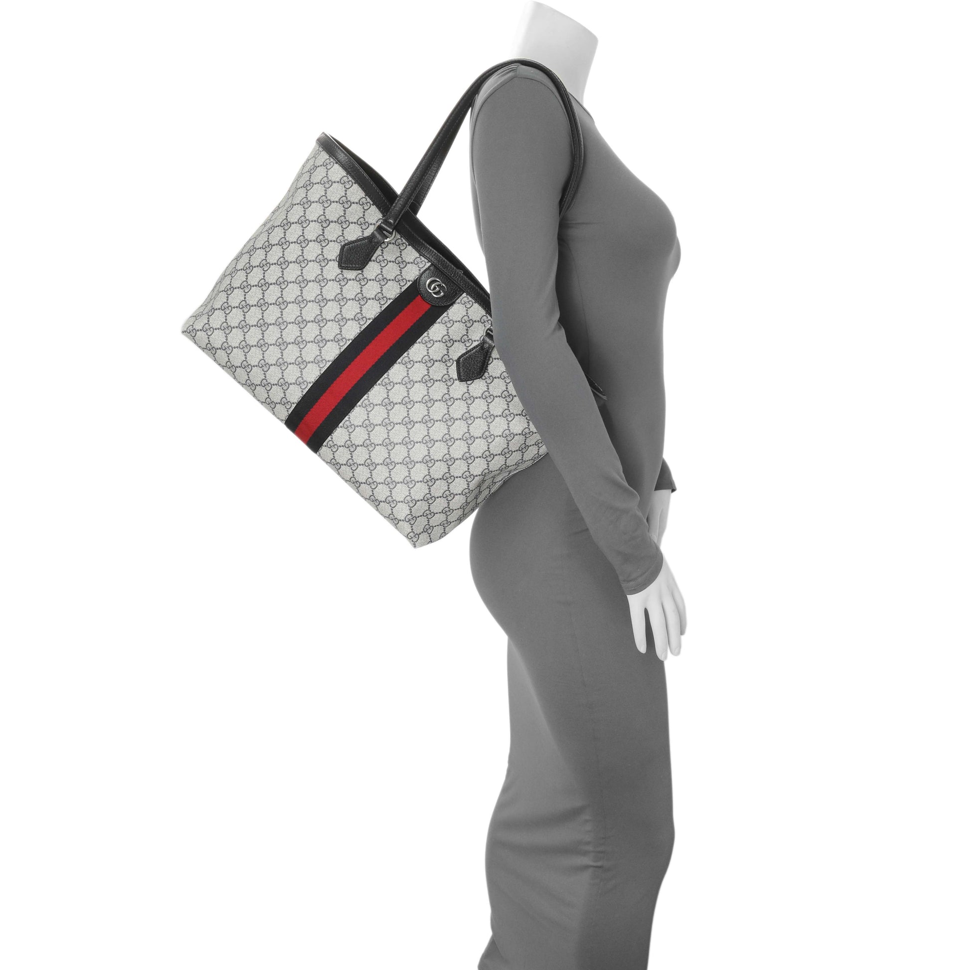 Exclusive Gucci Supreme Monogram Medium Ophidia Shopping Tote — Alternate View 11