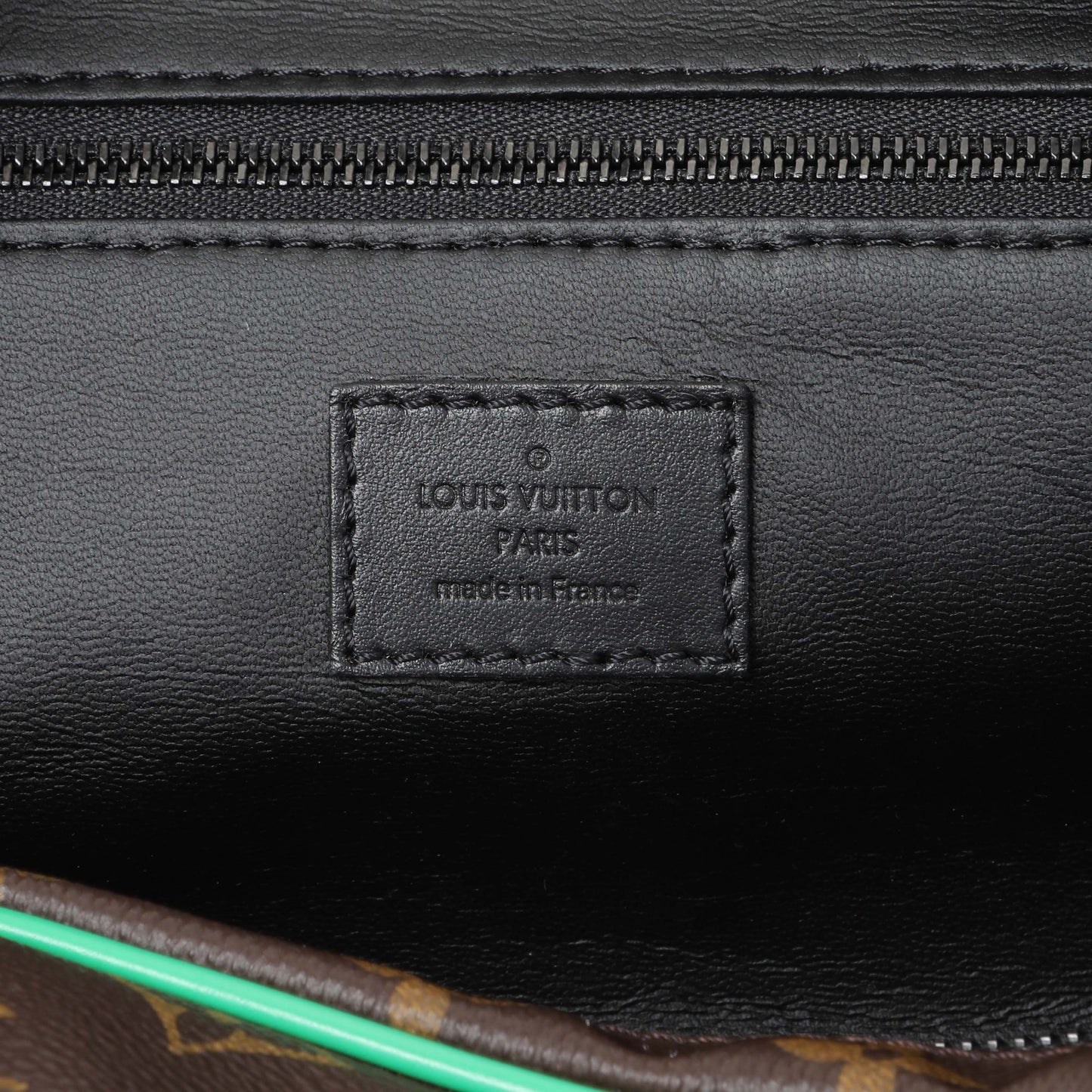 Exclusive Louis Vuitton Green Monogram Macassar Dopp Kit Toilet Pouch — Alternate View 7