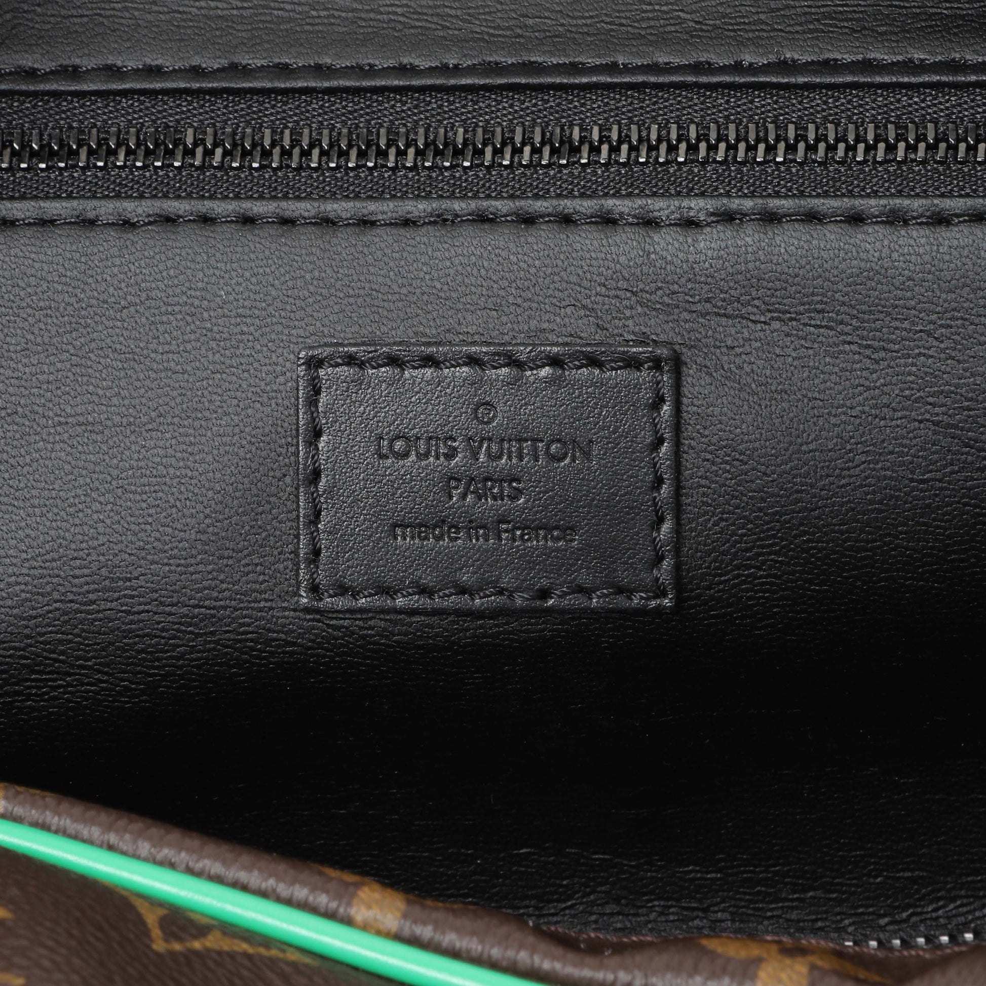 Exclusive Louis Vuitton Green Monogram Macassar Dopp Kit Toilet Pouch — Alternate View 7