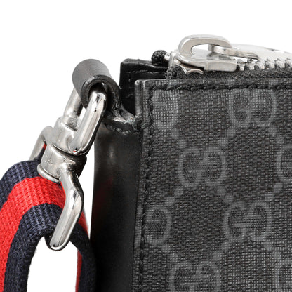 Exclusive Gucci GG Supreme Monogram Web Flat Messenger Bag — Alternate View 11
