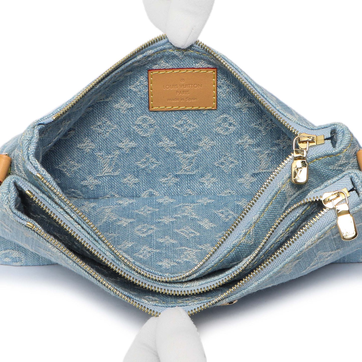 Exclusive Louis Vuitton Monogram Denim Liv Pochette — Top View