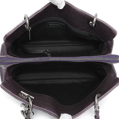 Exclusive Chanel Purple Iridescent Caviar Quilted Chic Shopping Tote — Alternate View 8