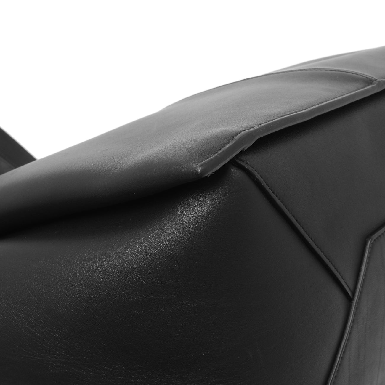 Exclusive Celine Black Calfskin Vertical Tri-Fold Bag — Lifestyle View