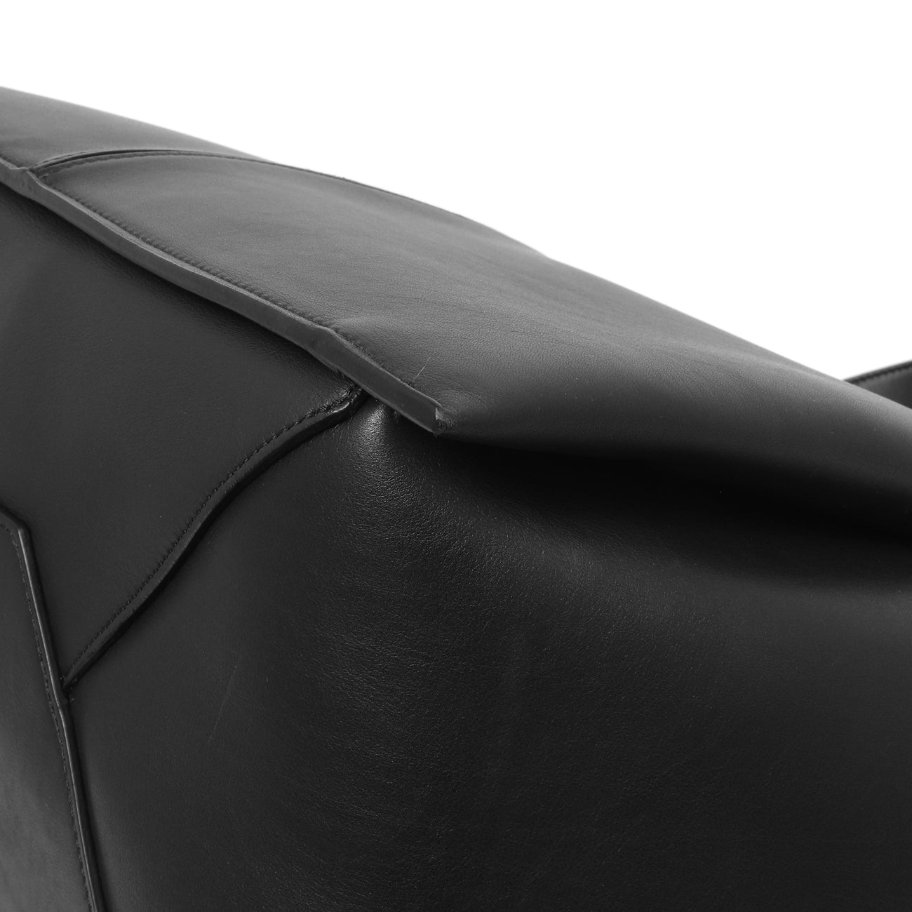 Exclusive Celine Black Calfskin Vertical Tri-Fold Bag — Alternate View 7