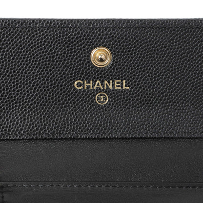 Exclusive Chanel Black Caviar Quilted Compact Boy Wallet — Alternate View 9