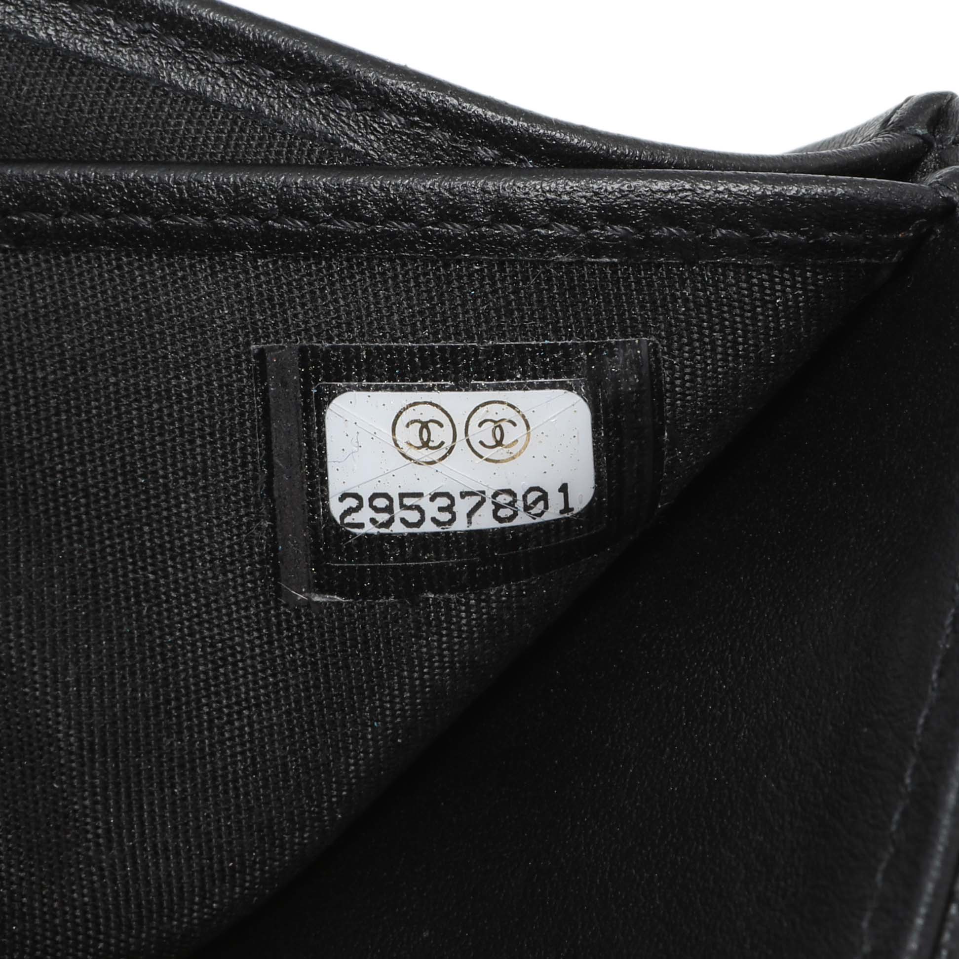 Exclusive Chanel Black Caviar Quilted Compact Boy Wallet — Alternate View 11