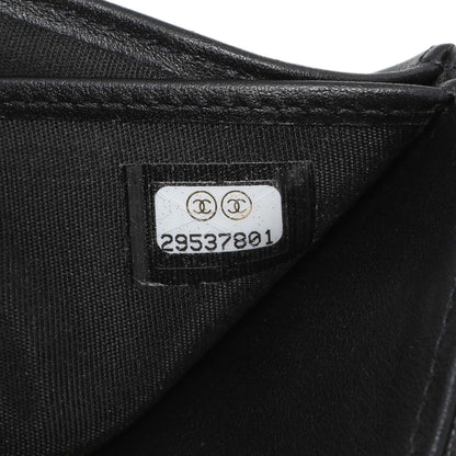 Exclusive Chanel Black Caviar Quilted Compact Boy Wallet — Alternate View 11