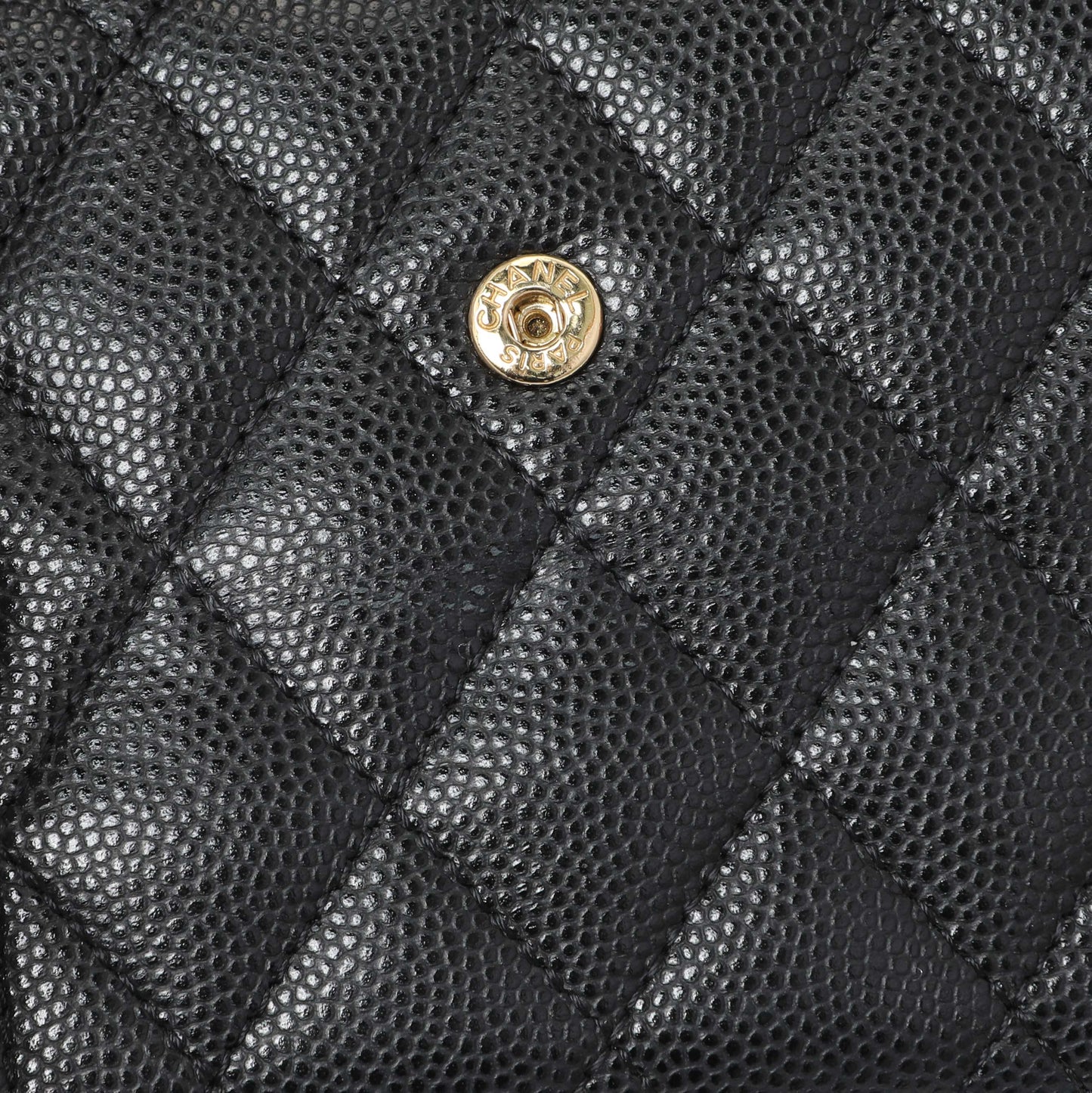 Exclusive Chanel Black Caviar Quilted Compact Boy Wallet — Alternate View 13