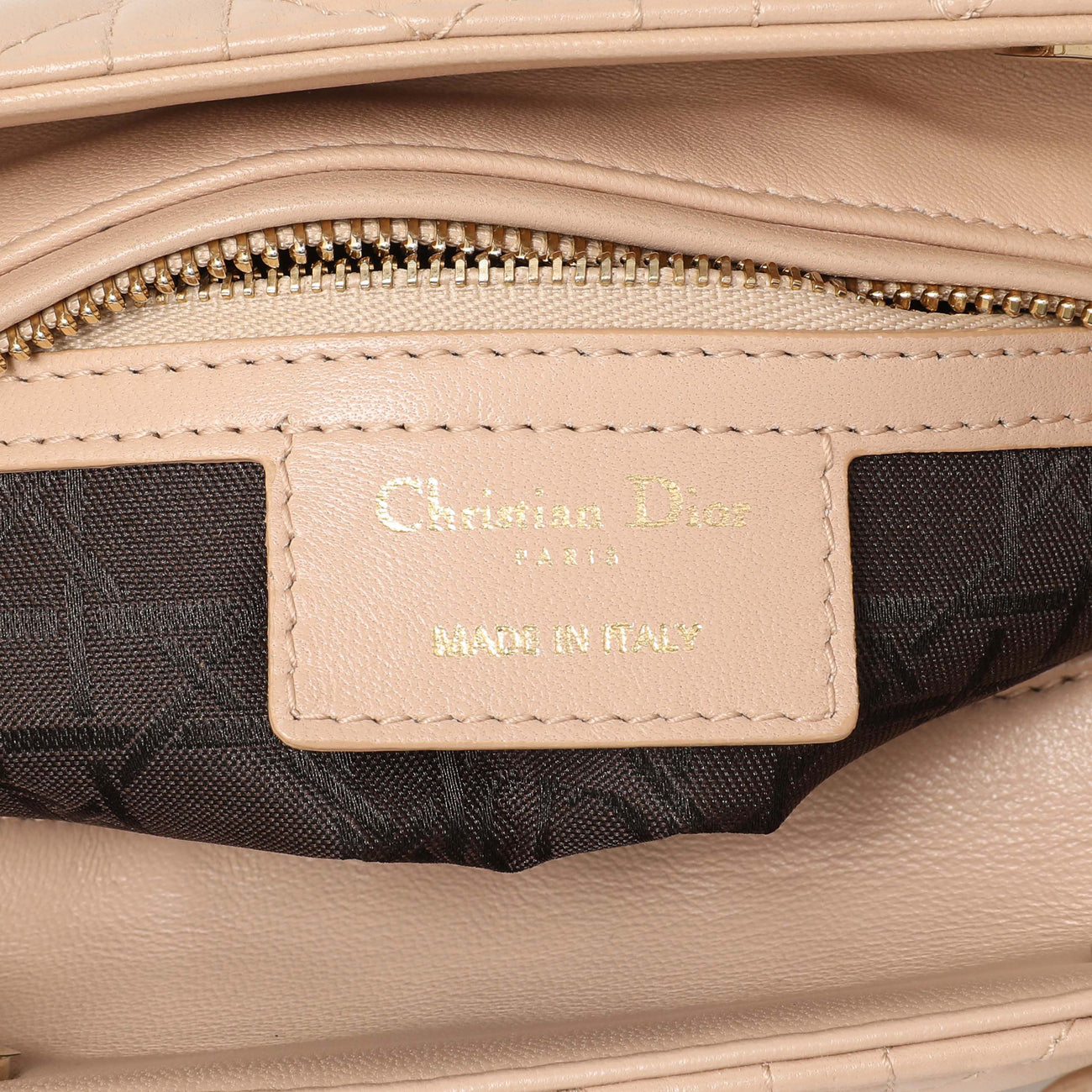 Exclusive Christian Dior Light Pink Lambskin Cannage Medium Lady Dior — Alternate View 9
