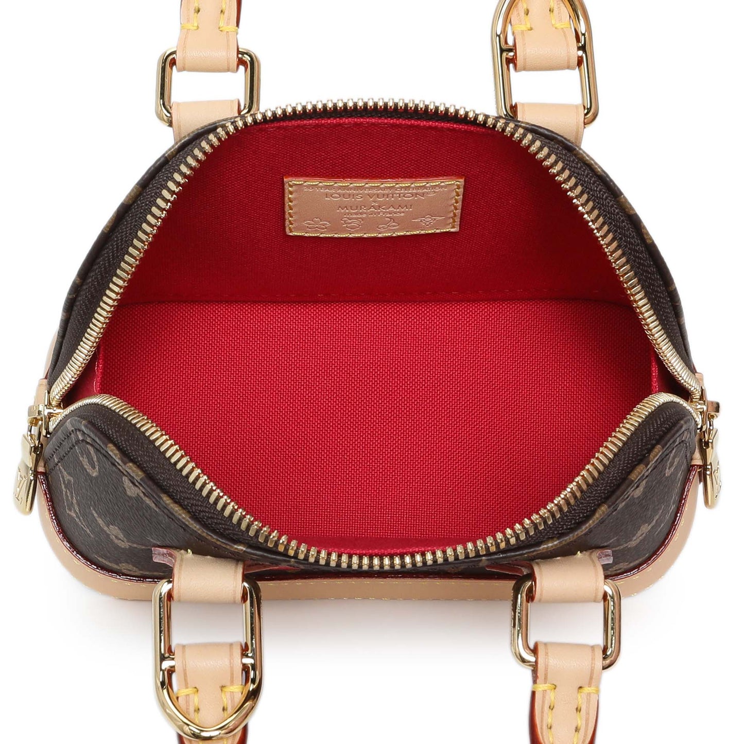 Exclusive Louis Vuitton X Takashi Murakami Cerises Nano Alma — Top View