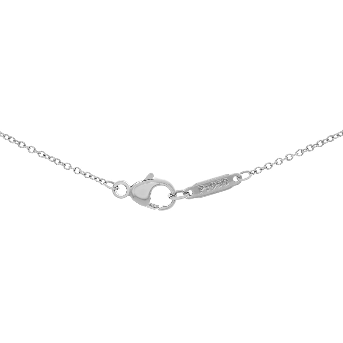 Exclusive Tiffany & Co. Platinum Diamond Victoria Key Cluster Pendant — Top View