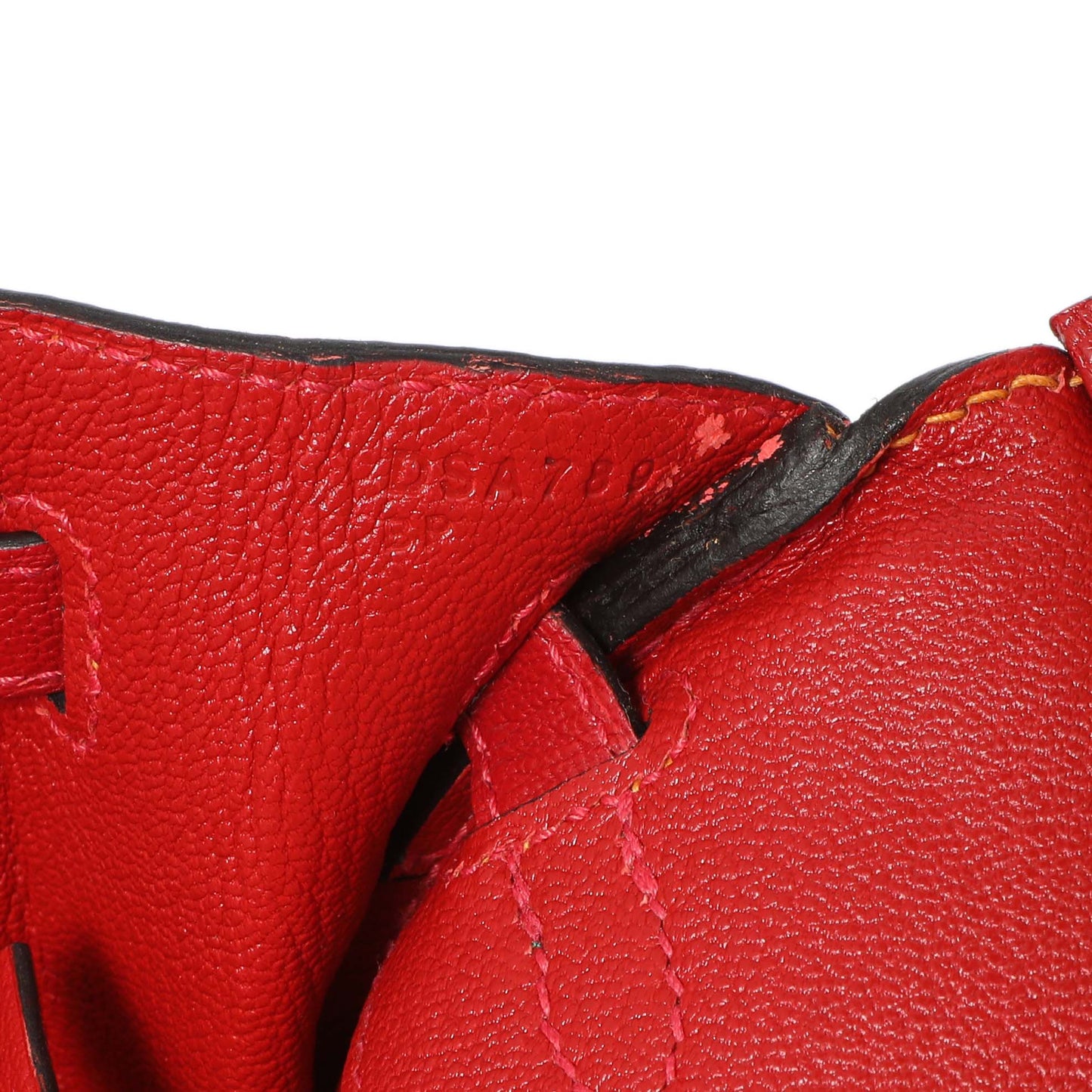 Exclusive Hermes Jaune D'or Rouge Chevre Birkin 25 — Lifestyle View