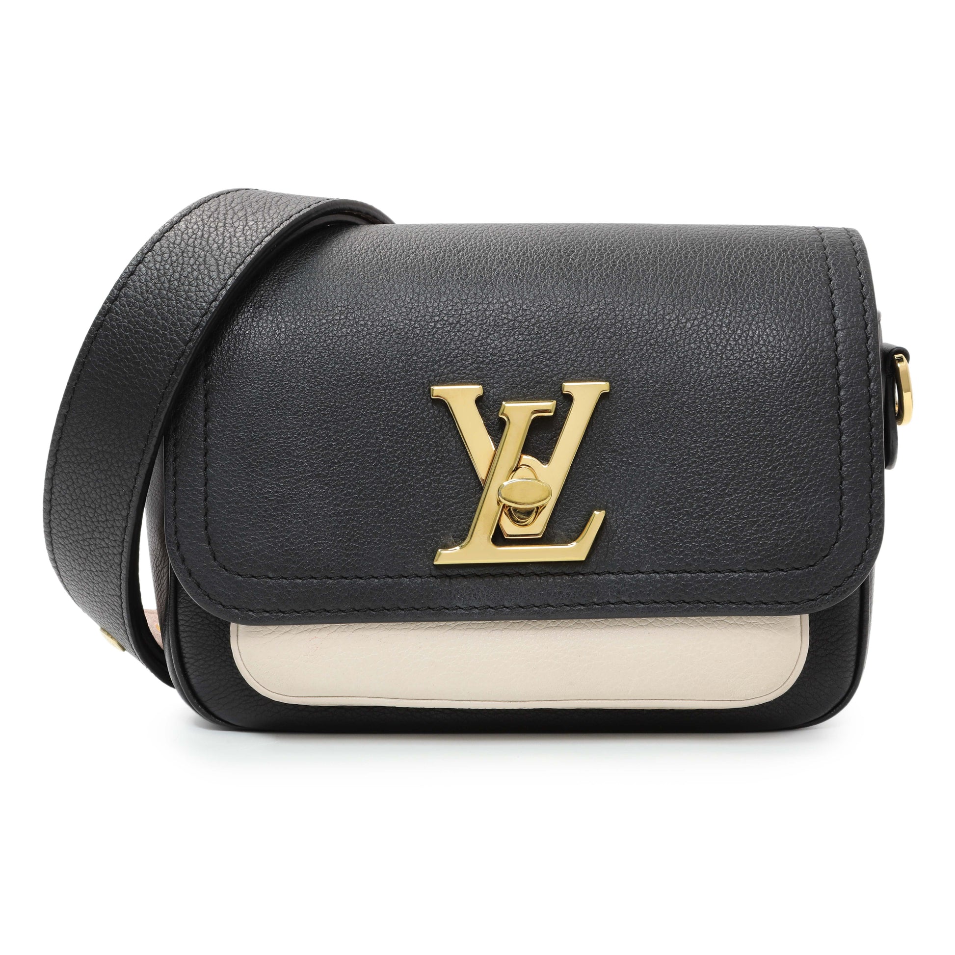 Exclusive Louis Vuitton Grained Calfskin Lockme Tender — Front View