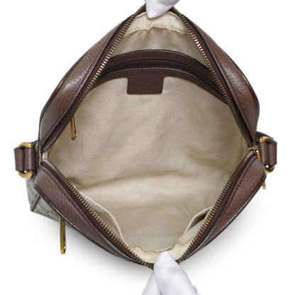 Exclusive Gucci GG Supreme Monogram Web Small Ophidia Messenger Bag — Top View
