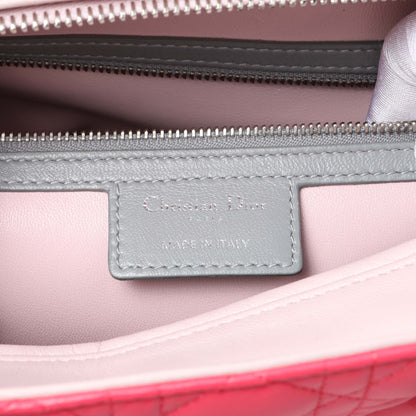 Exclusive Christian Dior Lambskin Cannage Tri Color Large Lady Dior — Alternate View 13