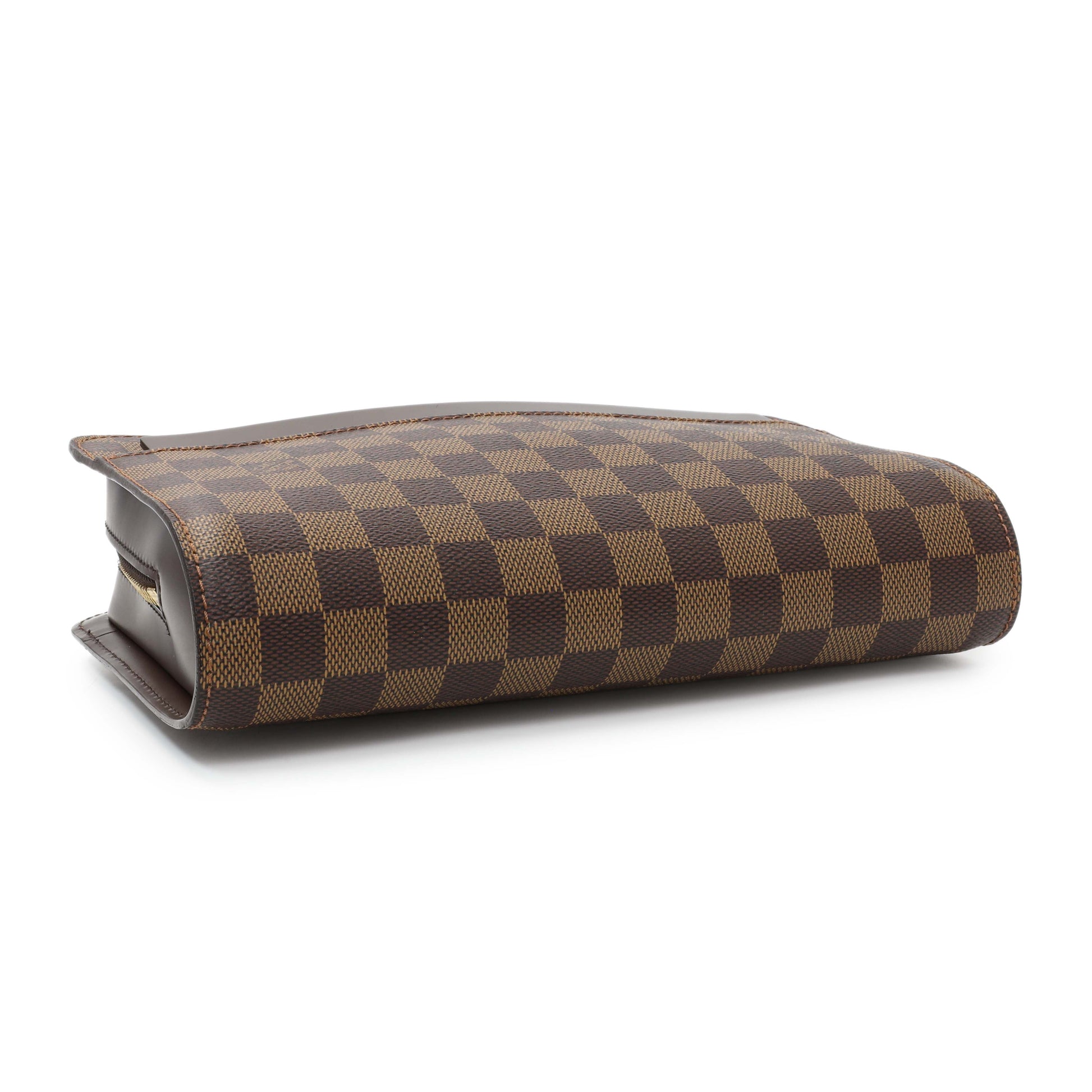 Exclusive Louis Vuitton Damier Ebene Pochette Saint Louis — Back View