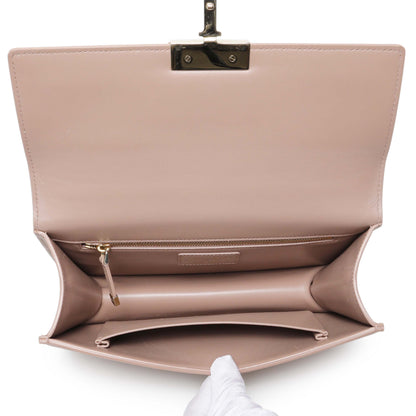 Exclusive Christian Dior Blush Grained Calfskin 30 Montaigne Chain Flap Bag — Alternate View 8