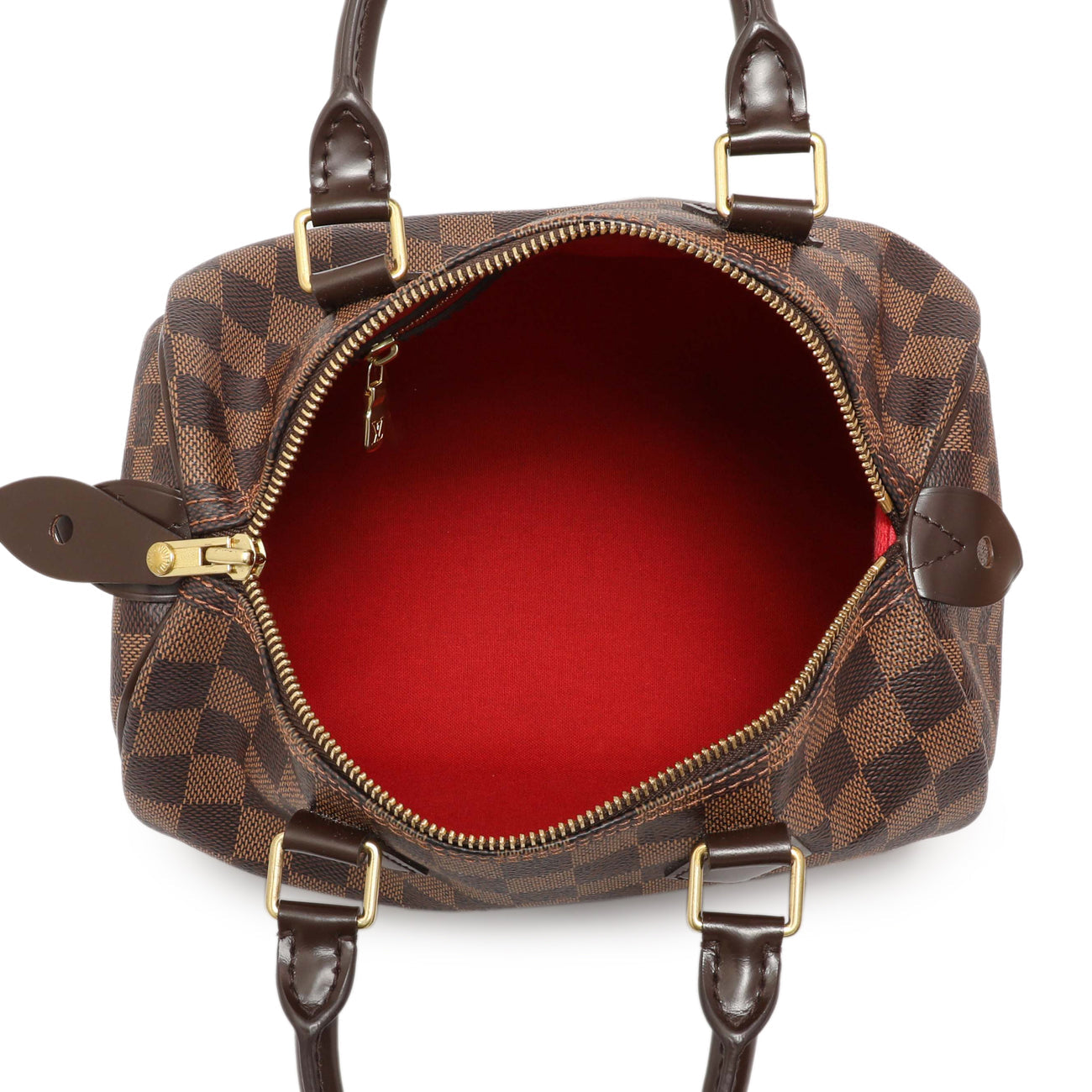 Exclusive Louis Vuitton Damier Ebene Speedy 25 — Top View
