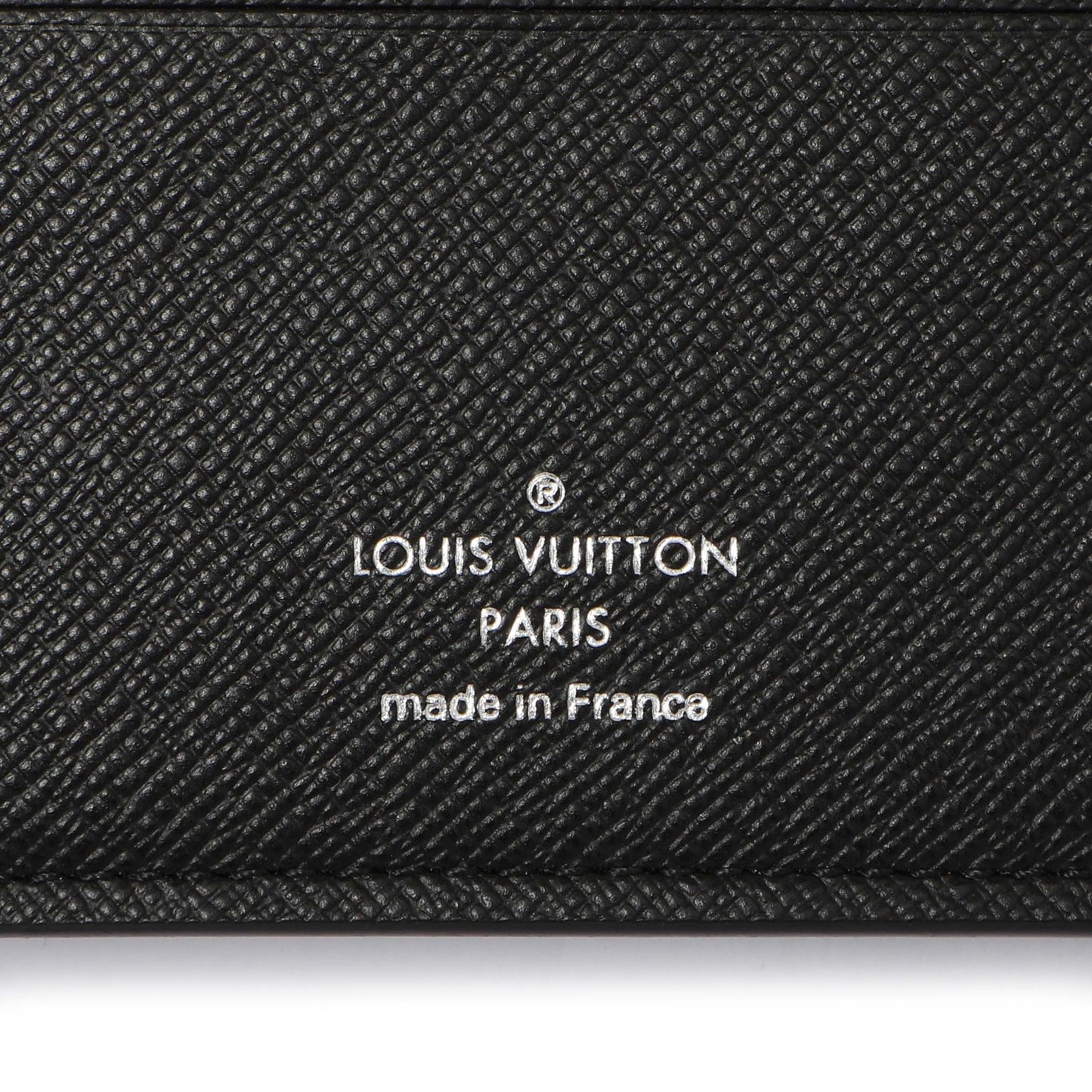 Exclusive Louis Vuitton Black Taiga Multiple Wallet — Detail View