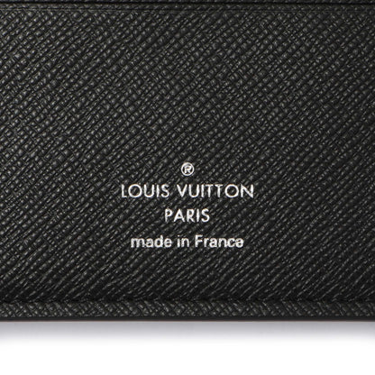 Exclusive Louis Vuitton Black Taiga Multiple Wallet — Detail View