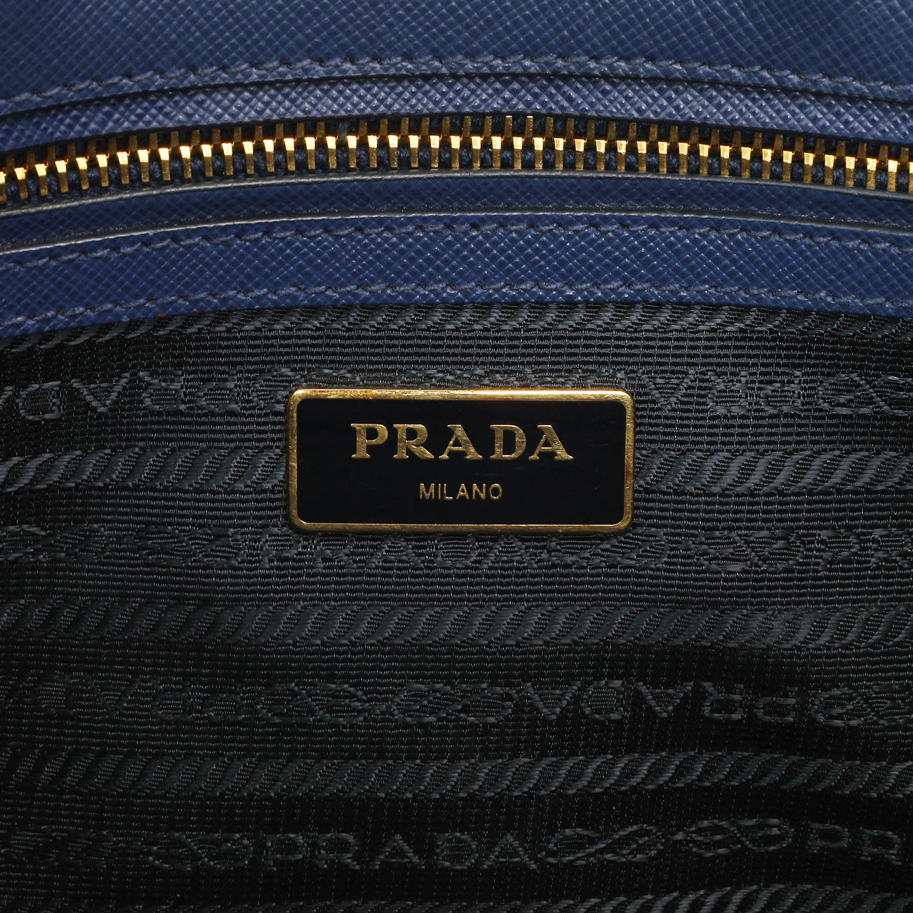 Exclusive Prada Bluette Saffiano Small Galleria Double Zip Tote — Alternate View 9