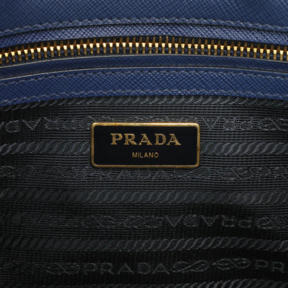 Exclusive Prada Bluette Saffiano Small Galleria Double Zip Tote — Alternate View 9