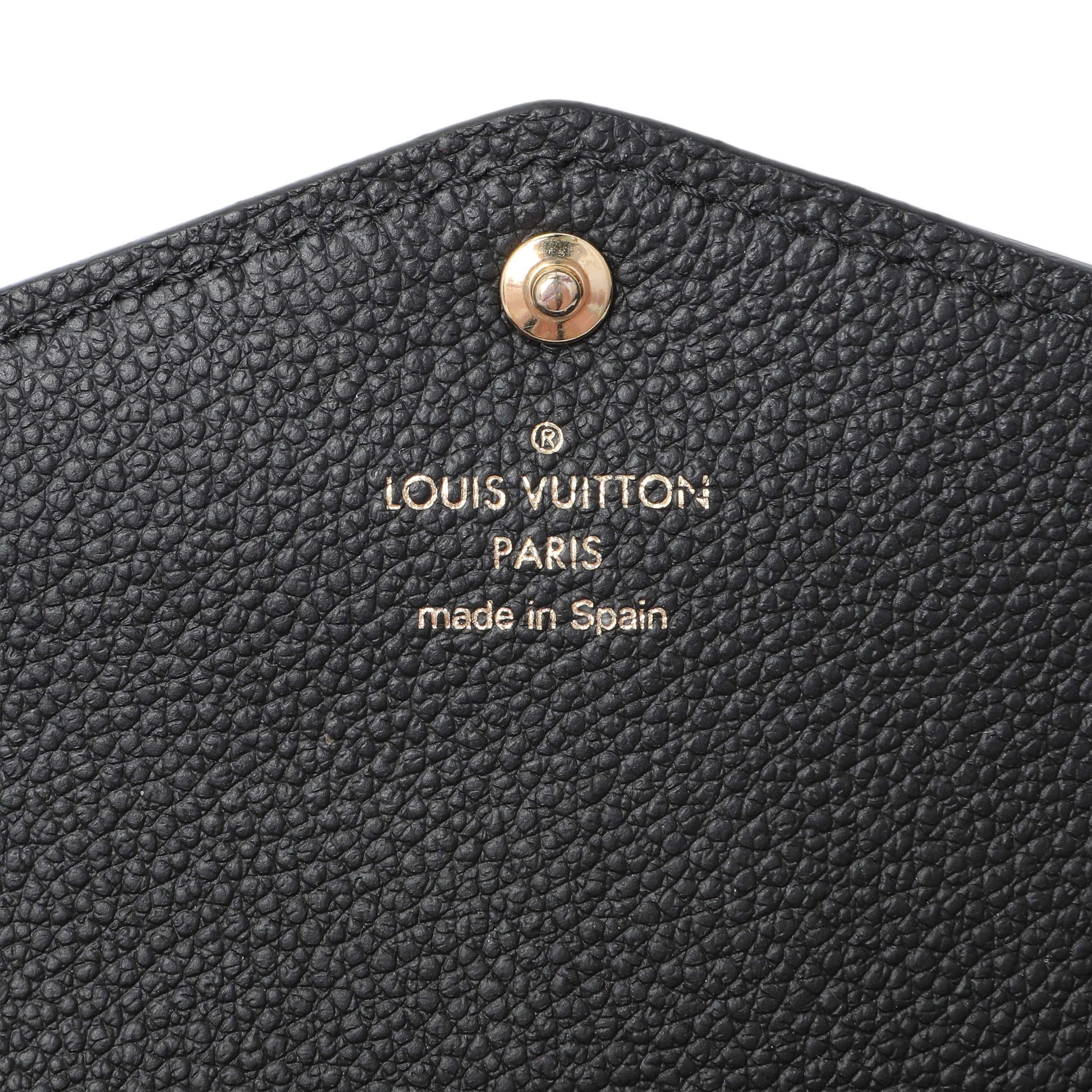 Exclusive Louis Vuitton Black Monogram Empreinte Sarah Wallet — Alternate View 13