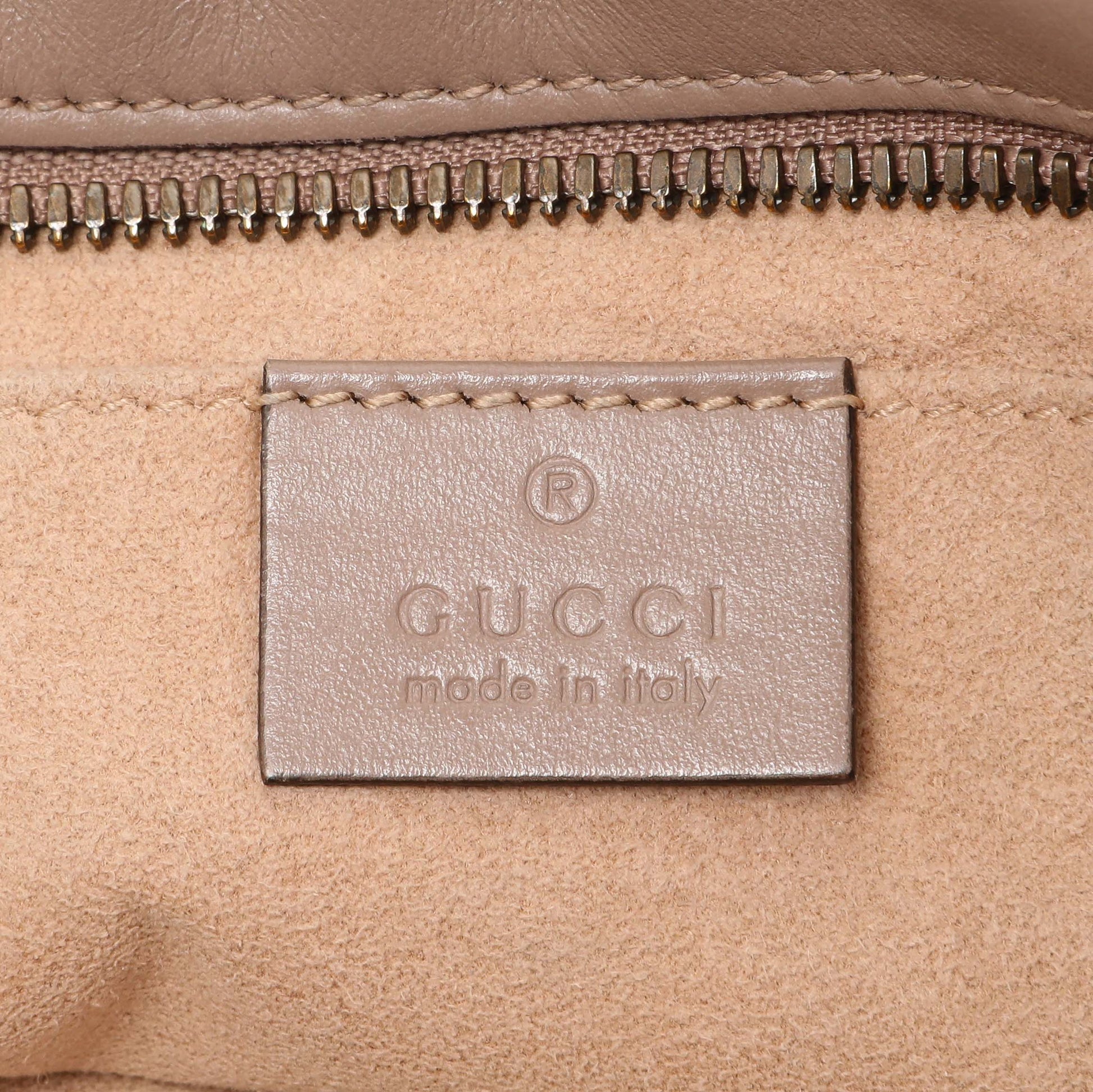 Exclusive Gucci Porcelain Rose Calfskin Matelasse Small GG Marmont Chain Shoulder Bag — Alternate View 9