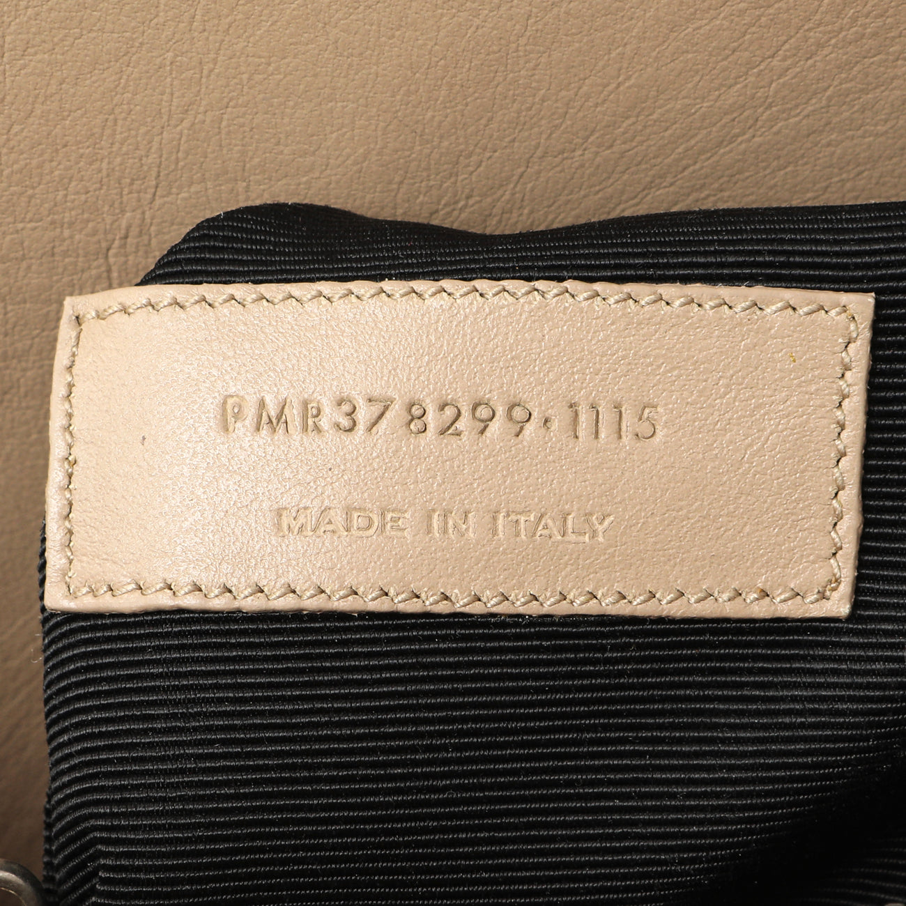Exclusive Saint Laurent Beige Grained Calfskin Small Sac De Jour — Lifestyle View