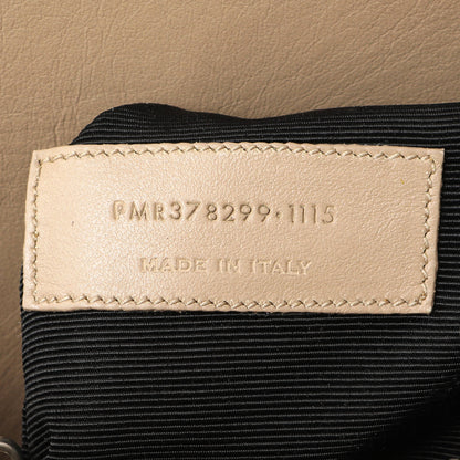 Exclusive Saint Laurent Beige Grained Calfskin Small Sac De Jour — Lifestyle View