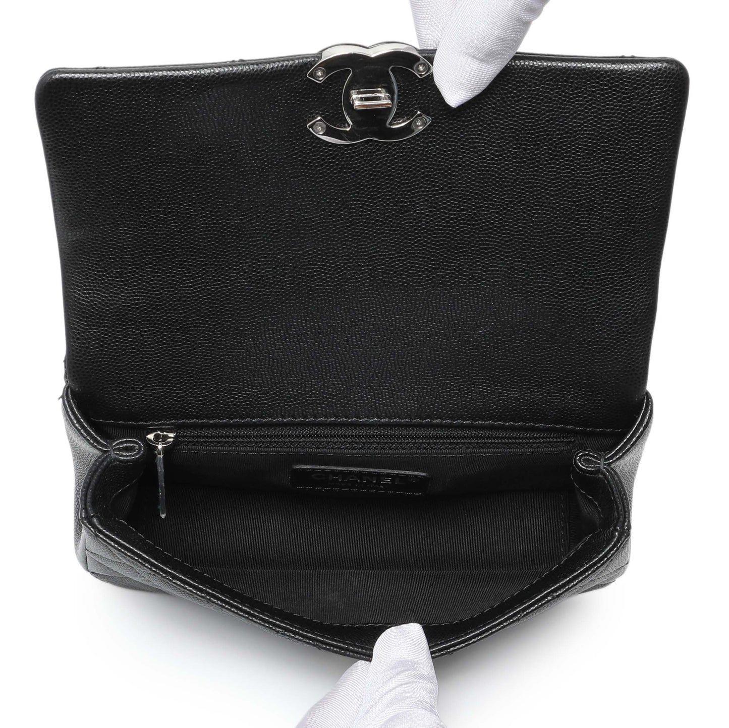 Exclusive Chanel Black Caviar Quilted My Everything Small Flap — Alternate View 8