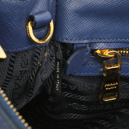 Exclusive Prada Bluette Saffiano Small Galleria Double Zip Tote — Alternate View 10