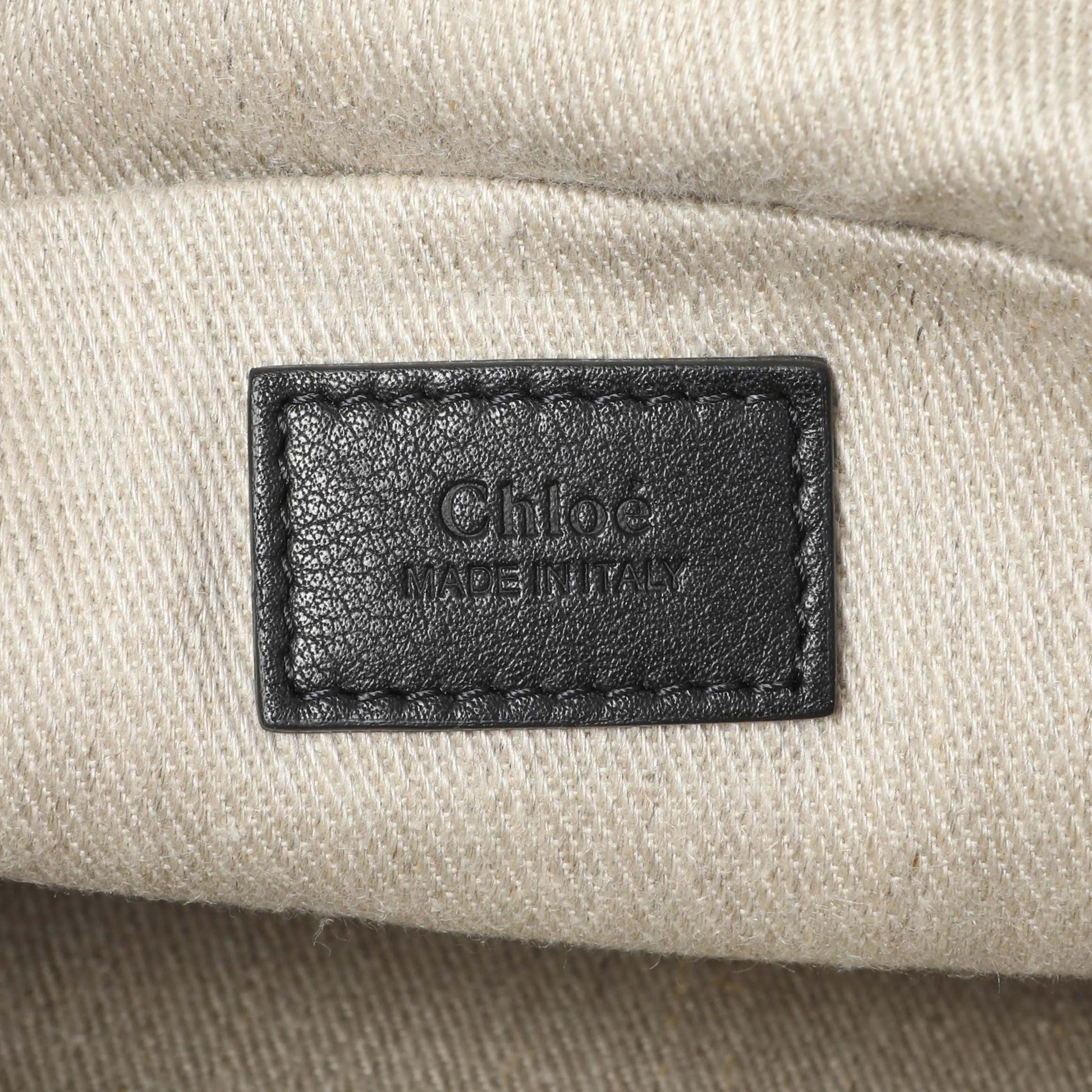Exclusive Chloe Black Grained Calfskin Small Marcie Shoulder Bag — Detail View