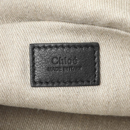 Exclusive Chloe Black Grained Calfskin Small Marcie Shoulder Bag — Detail View