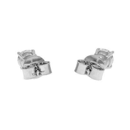 Exclusive 14K White Gold 0.84 Carat Diamond Stud Earrings — Side View