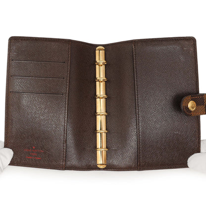 Exclusive Louis Vuitton Damier Ebene Small Ring Agenda Cover — Lifestyle View
