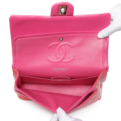 Exclusive Chanel Coral Pink Patent Medium Double Flap — Alternate View 8