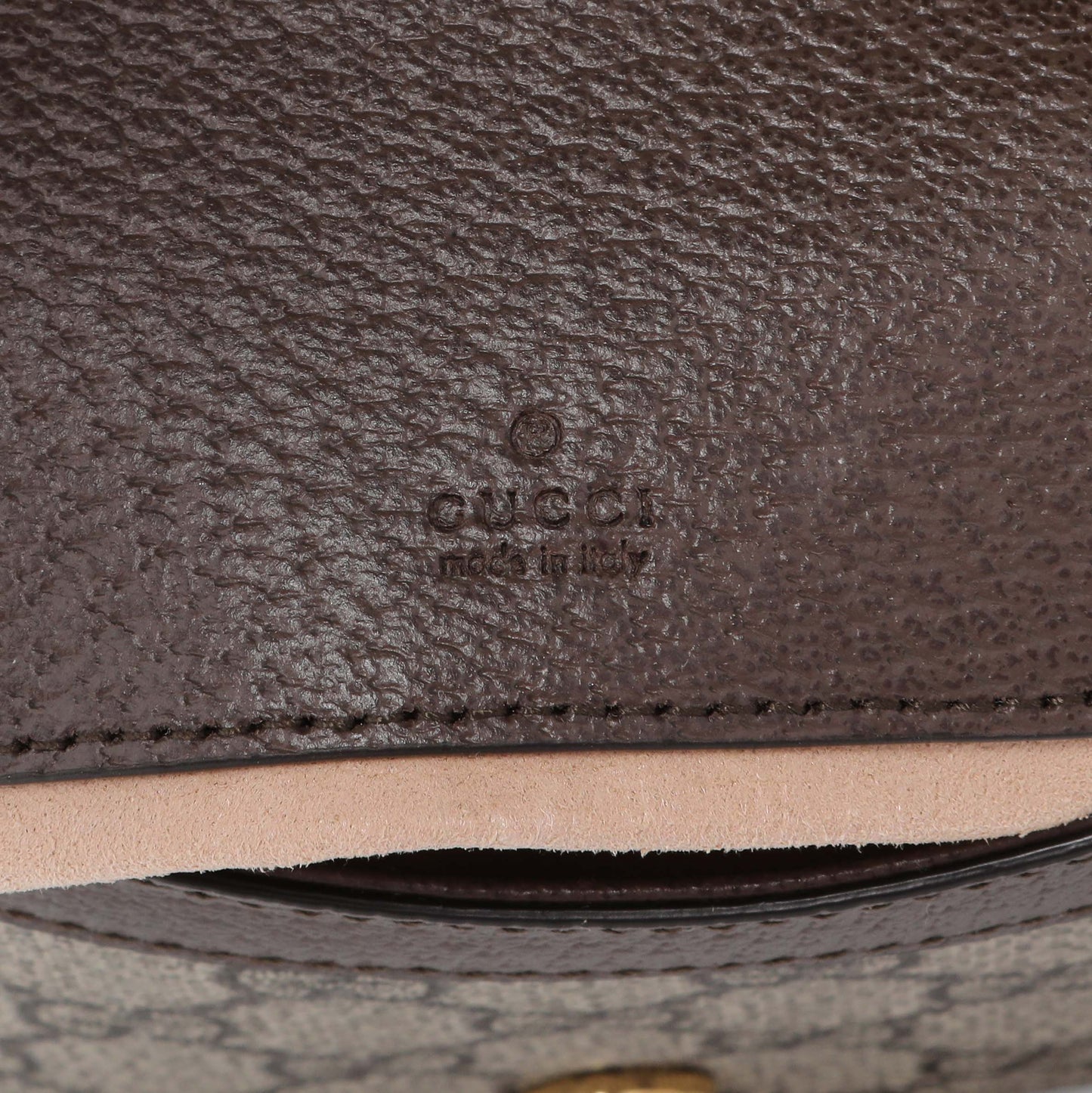 Exclusive Gucci GG Supreme Monogram Web Mini Ophidia Flap Shoulder Bag — Detail View
